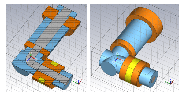 3D model of a 90 degree angle connector