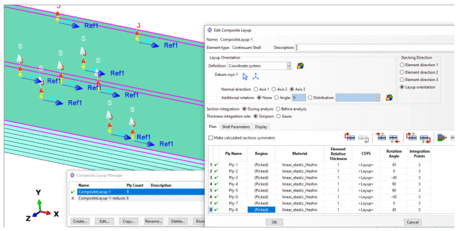 Using Abaqus to Analyse a Bolted Composite Joint with Ply Failure